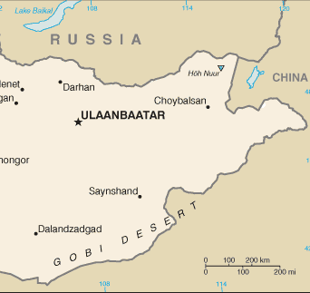 Mongolia : maps 