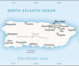 Puerto Rico : map 