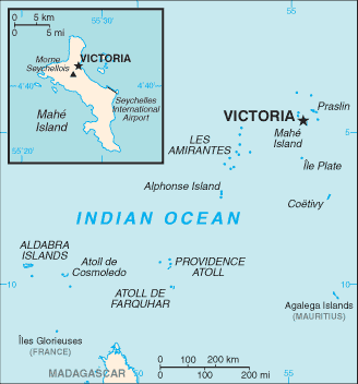 Seychelles : map 