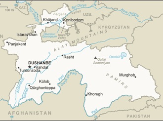 Tajikistan : mappa 