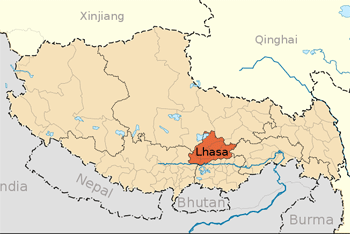 Tibete : mapa 