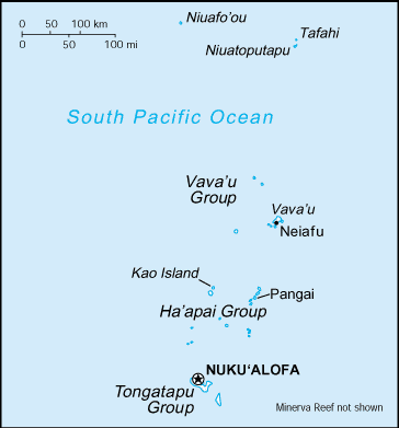 Tonga : map 